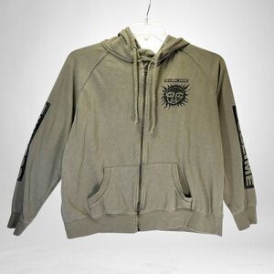 Sublime Ladies American Band Black Zip Sweater Sz 1